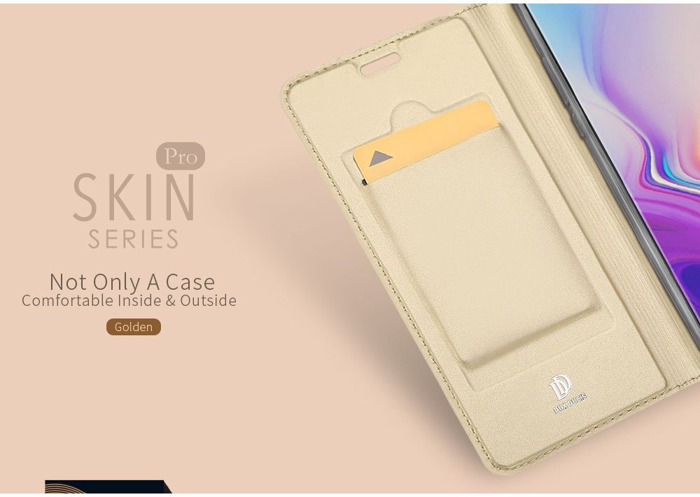 Dux Ducis Premium Book Case Samsung Galaxy S10E Hoesje Goud afbeelding 7