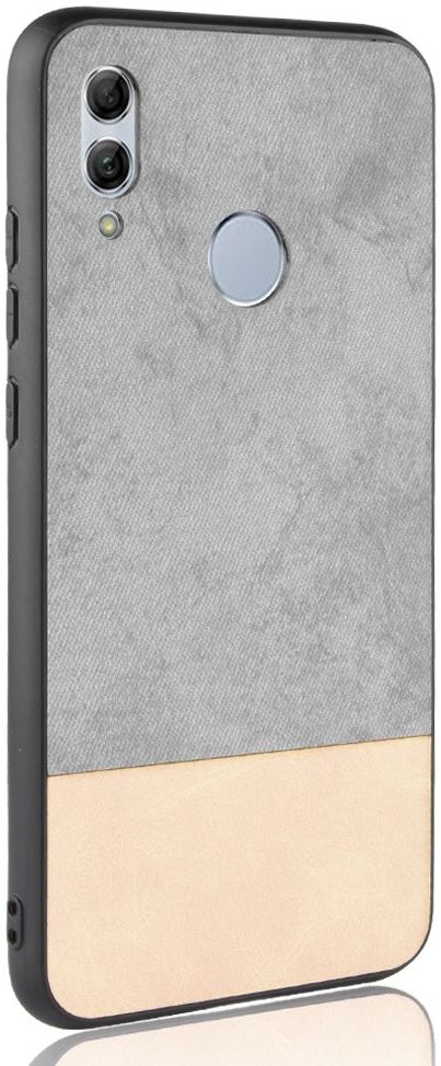 Huawei P Smart (2019) Leren Coating Hybride Hoesje Grijs afbeelding 6