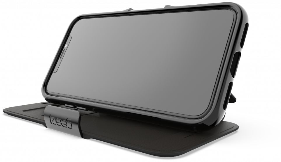 Gear4 D3O Oxford BookCase Apple iPhone XS Zwart afbeelding 2