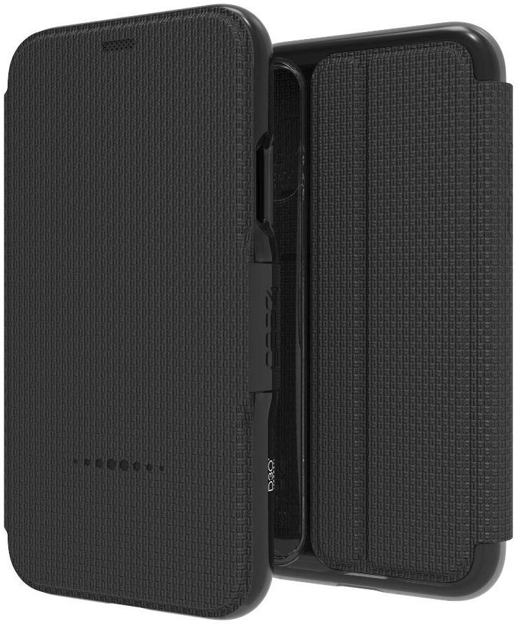 Gear4 D3O Oxford BookCase Apple iPhone XS Zwart afbeelding 1