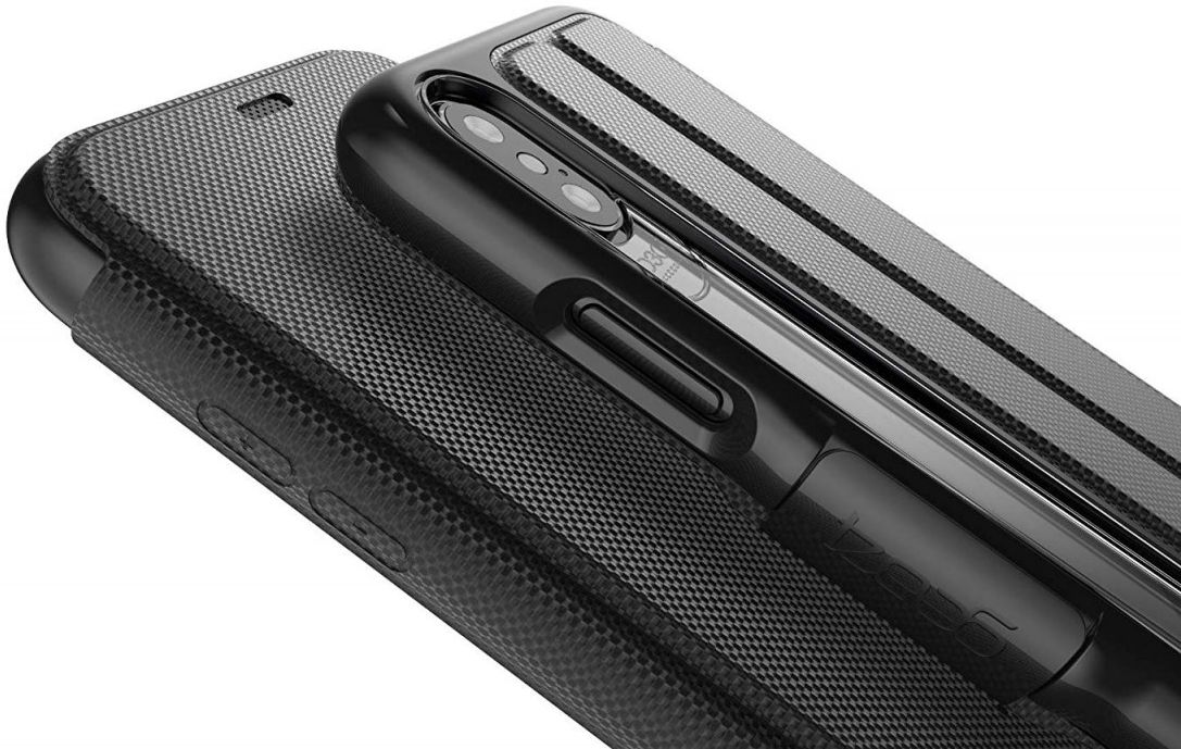 Gear4 D3O Oxford BookCase Apple iPhone XS Zwart afbeelding 6
