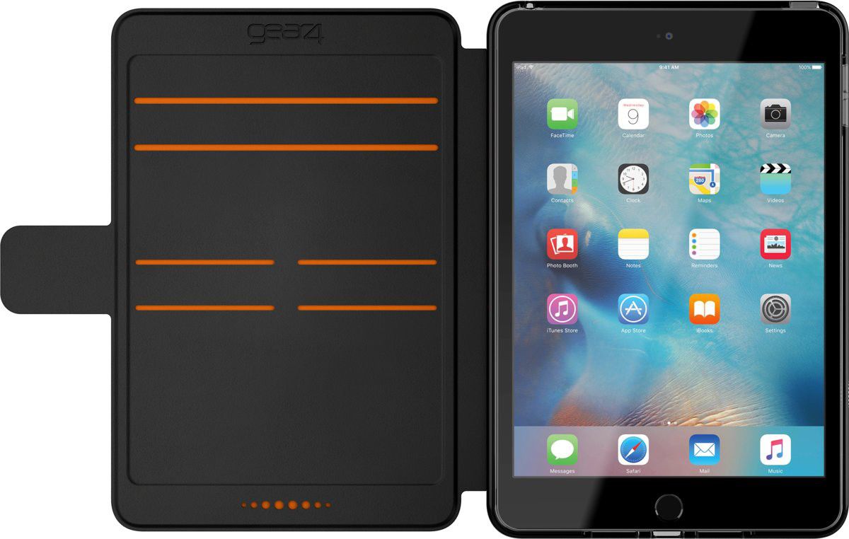Gear4 D3O Bookcase Apple iPad Mini 4 Hoes Zwart afbeelding 4