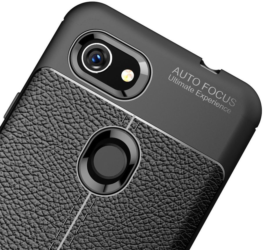 Google Pixel 3A Hoesje met Leren Textuur Zwart afbeelding 6