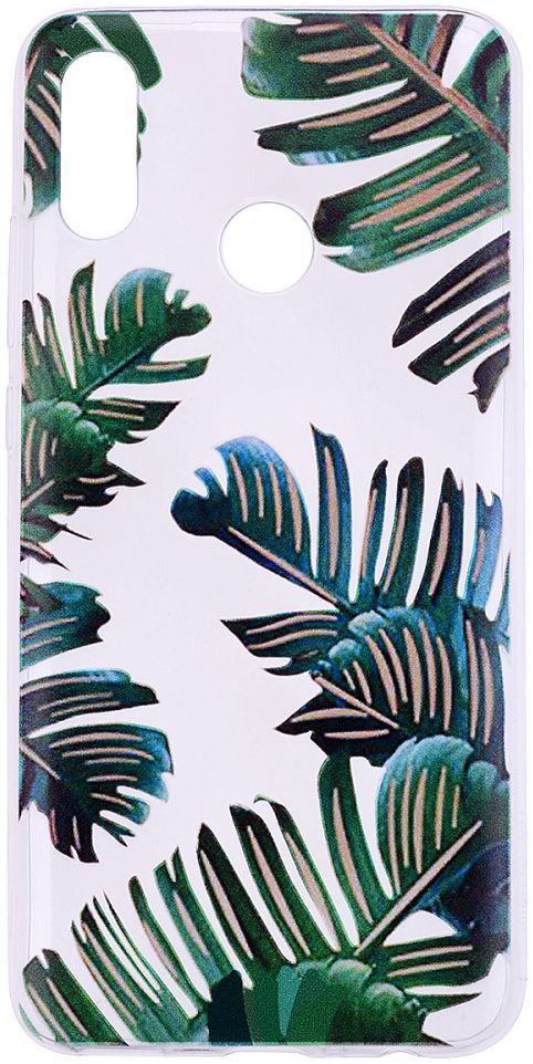 Huawei P Smart (2019) TPU Hoesje met Bladeren Print afbeelding 1