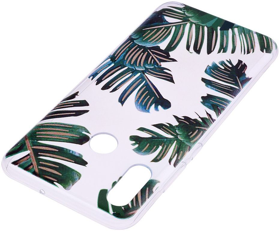 Huawei P Smart (2019) TPU Hoesje met Bladeren Print afbeelding 3