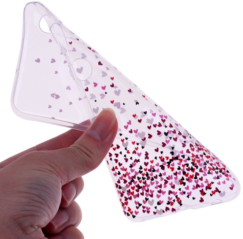 Huawei P Smart (2019) TPU Hoesje met Hartjes Print afbeelding 4