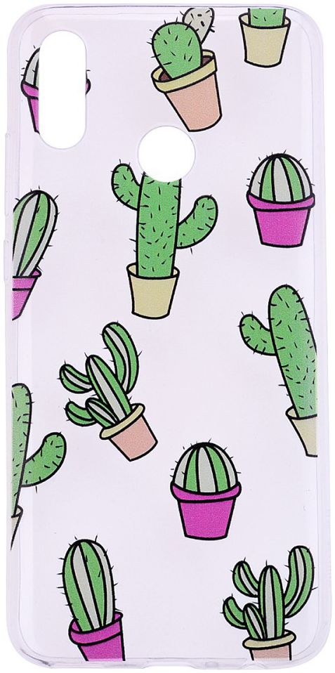 Huawei P Smart (2019) TPU Hoesje met Cactus Print afbeelding 1