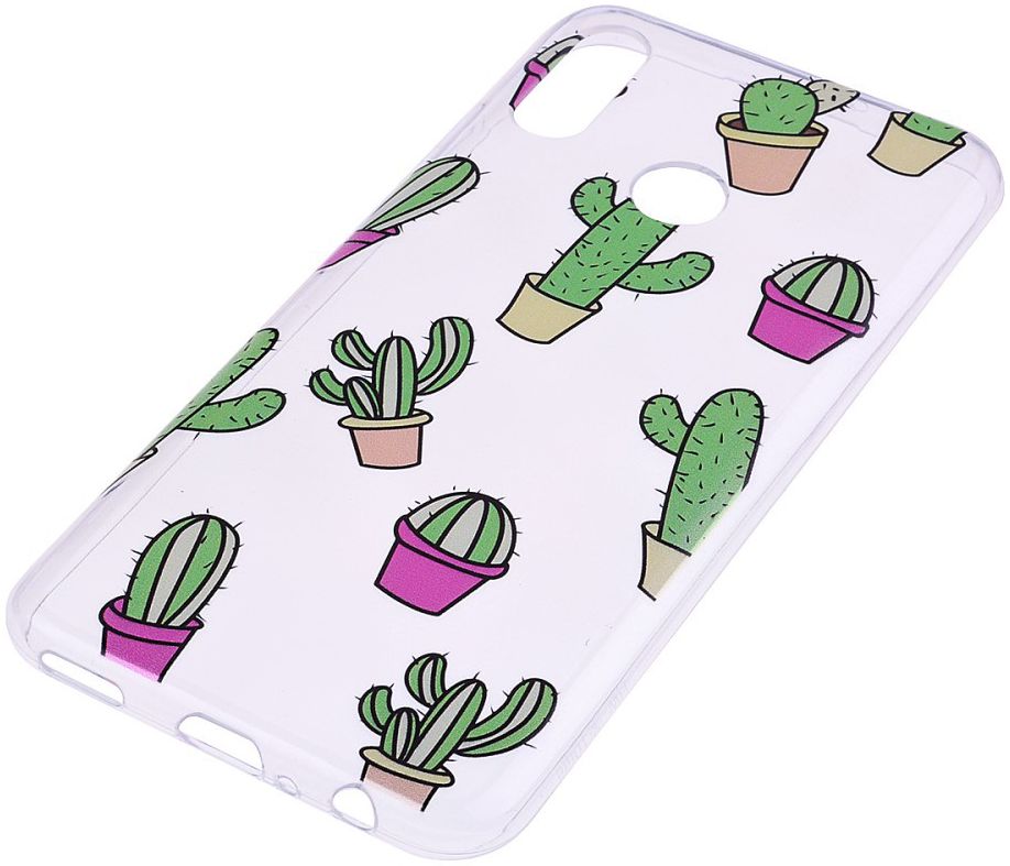 Huawei P Smart (2019) TPU Hoesje met Cactus Print afbeelding 2