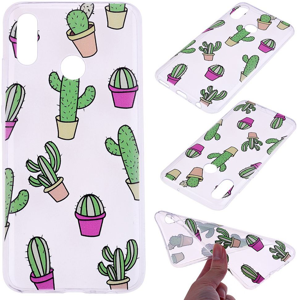 Huawei P Smart (2019) TPU Hoesje met Cactus Print afbeelding 5