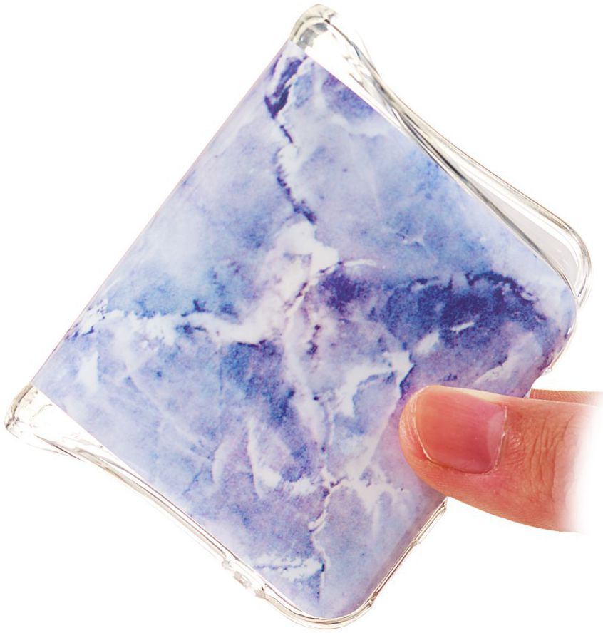 Samsung Galaxy S10E TPU Back Cover met Marmer Print Blauw afbeelding 3