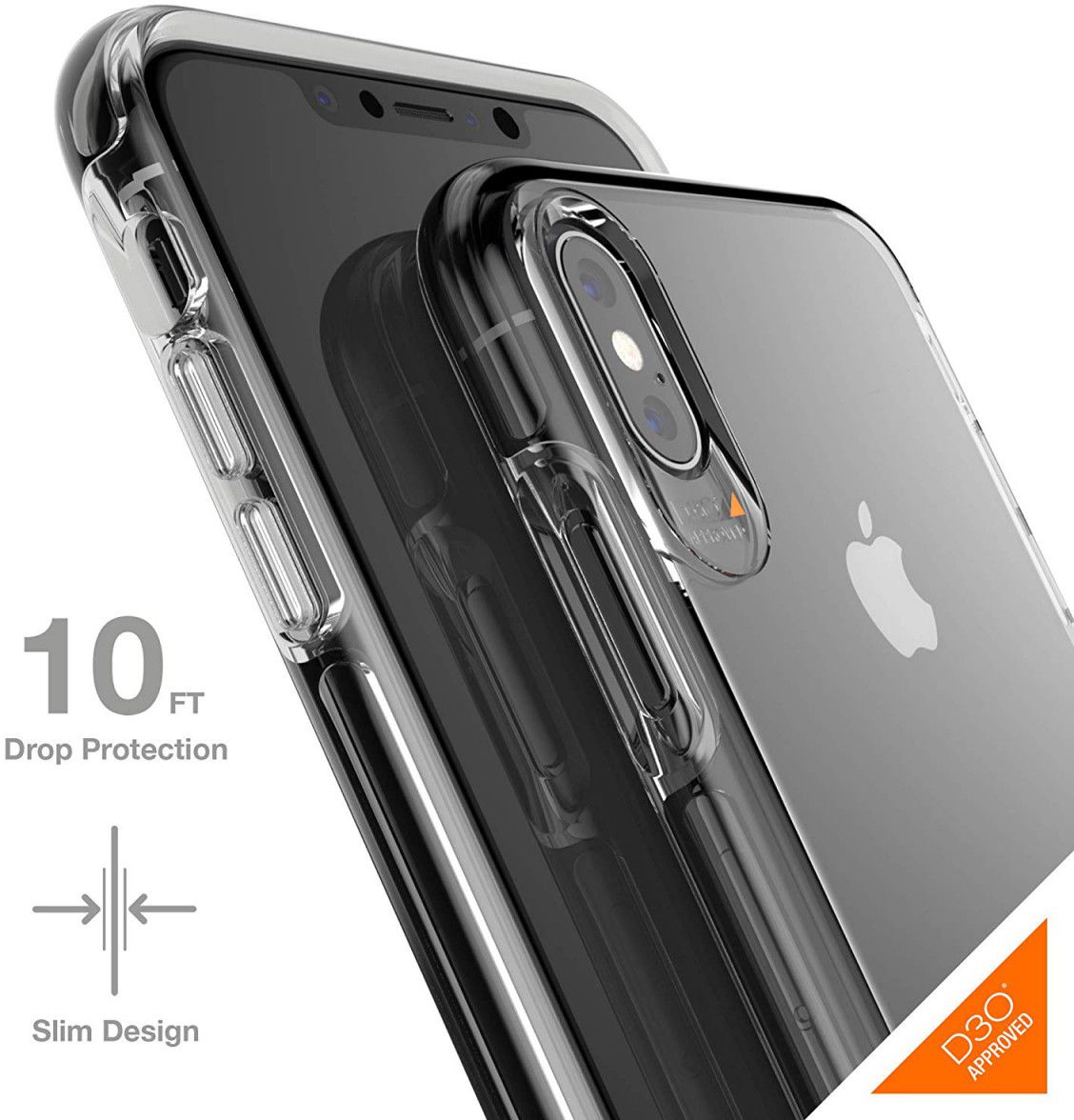Gear4 D3O Crystal Palace Transparant Hoesje Apple iPhone XS Max afbeelding 2