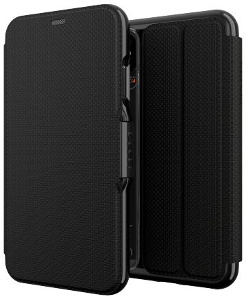 Gear4 D3O Oxford BookCase Apple iPhone XS Max Telefoon Hoesje Zwart afbeelding 1