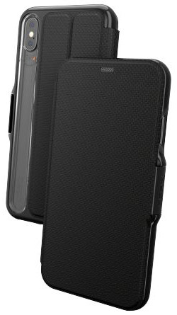 Gear4 D3O Oxford BookCase Apple iPhone XS Max Telefoon Hoesje Zwart afbeelding 5