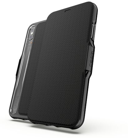 Gear4 D3O Oxford BookCase Apple iPhone XS Max Telefoon Hoesje Zwart afbeelding 6