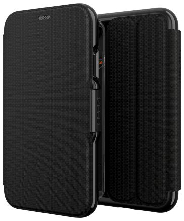 Gear4 D3O Oxford BookCase Apple iPhone XR Telefoon Hoesje Zwart afbeelding 1