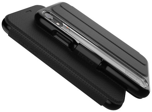 Gear4 D3O Oxford BookCase Apple iPhone XR Telefoon Hoesje Zwart afbeelding 7
