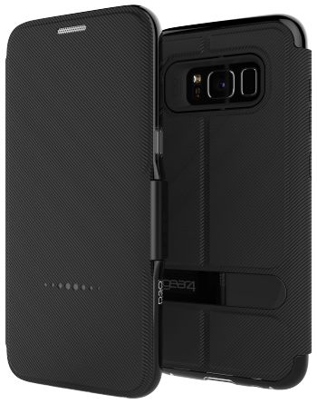 Gear4 D3O Oxford BookCase Samsung Galaxy S8 Telefoon Hoesje Zwart afbeelding 1