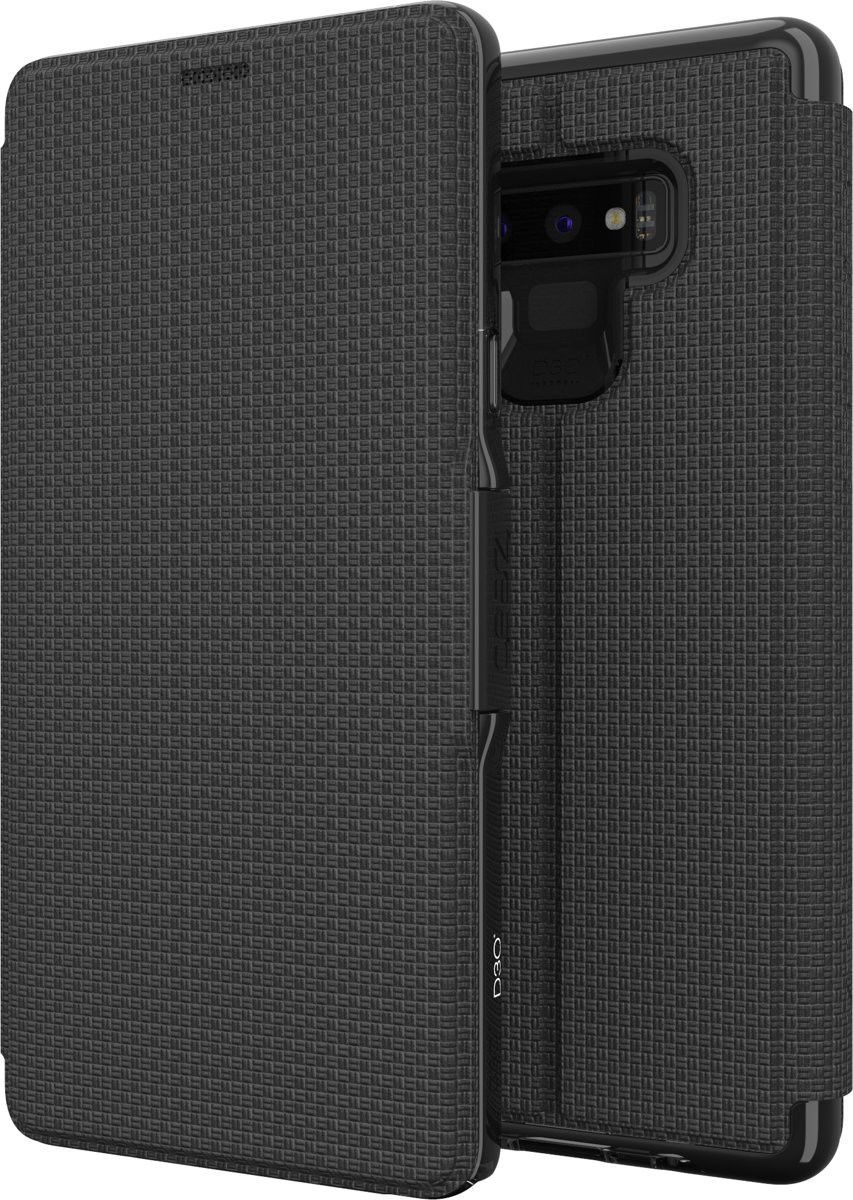 Gear4 D3O Oxford BookCase Samsung Galaxy Note 9 Telefoon Hoesje Zwart afbeelding 1