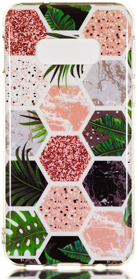 Samsung Galaxy S10E TPU Hoesje met Hexagon Print afbeelding 1
