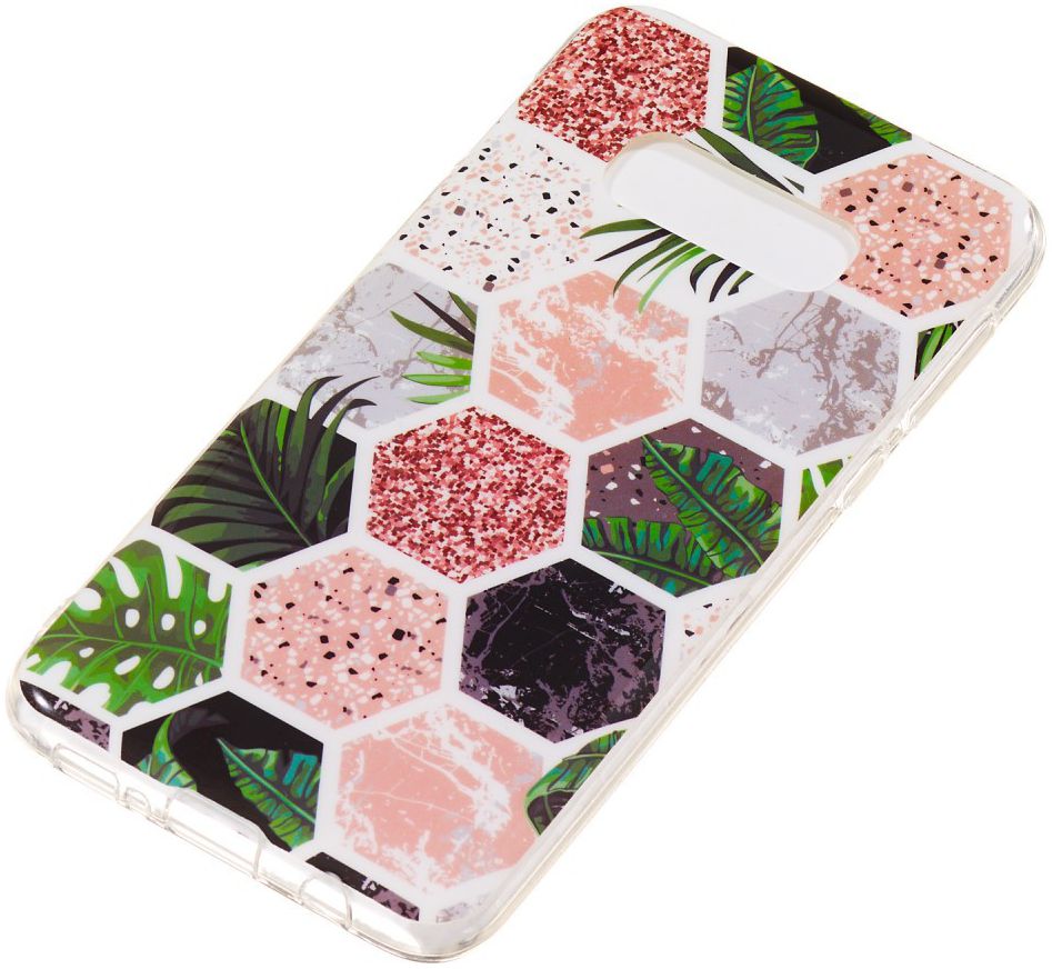 Samsung Galaxy S10E TPU Hoesje met Hexagon Print afbeelding 3