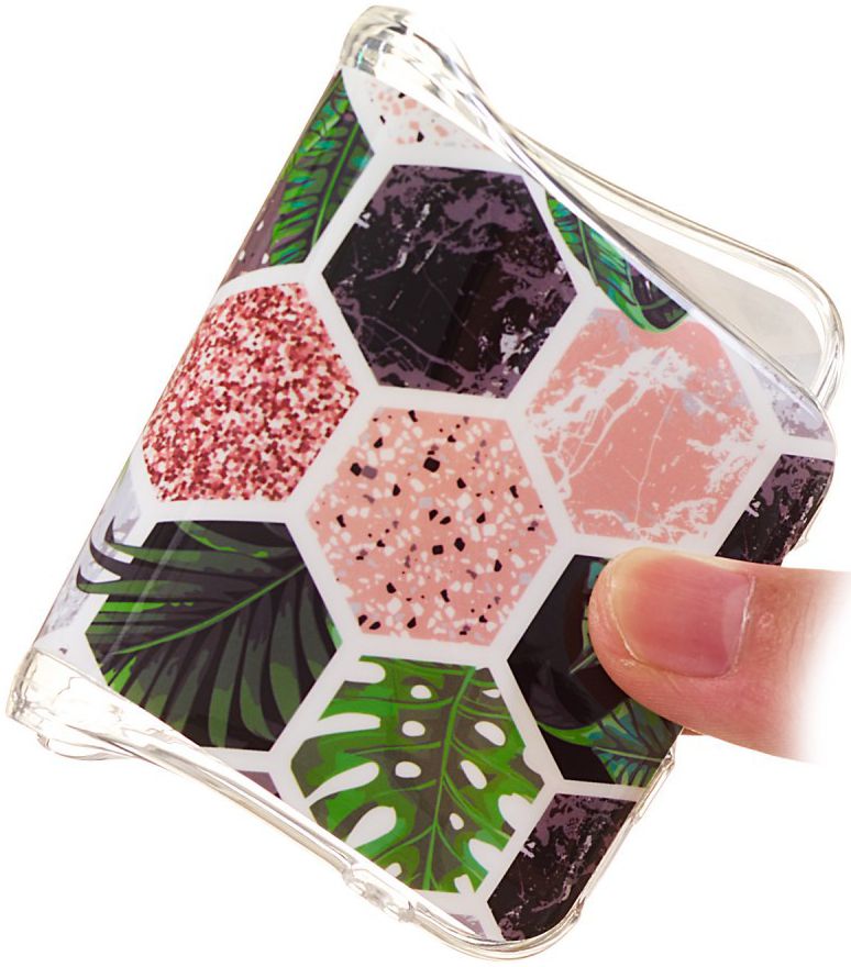 Samsung Galaxy S10E TPU Hoesje met Hexagon Print afbeelding 4