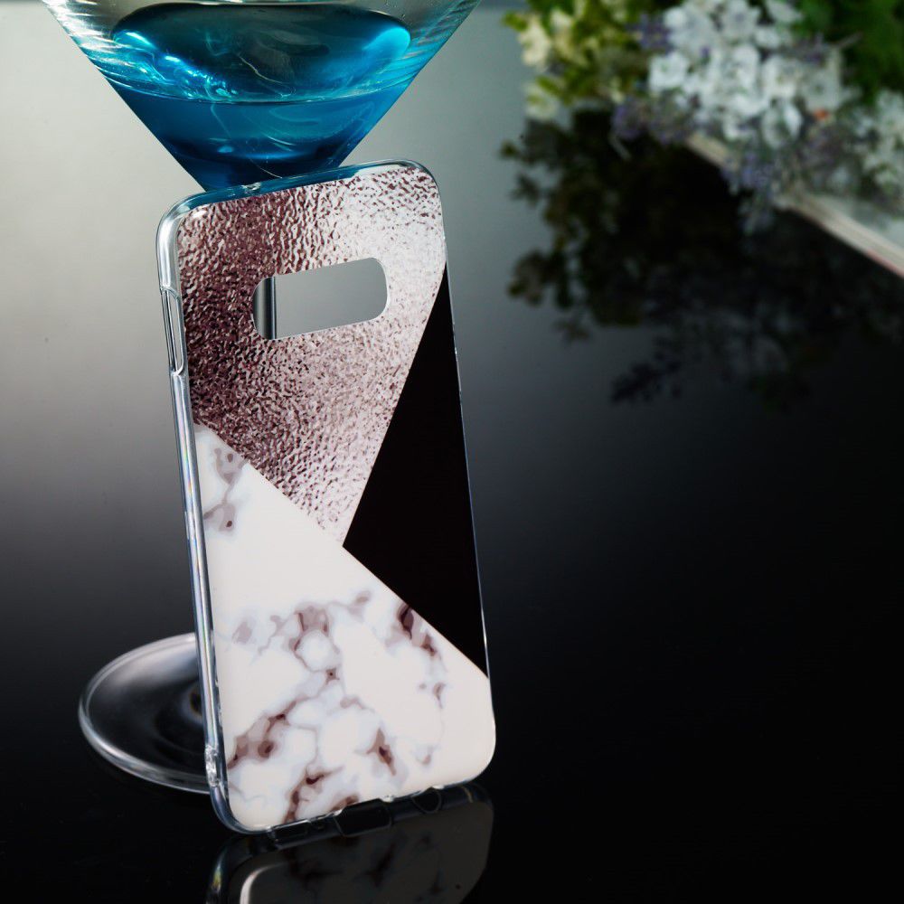 Samsung Galaxy S10E TPU Hoesje met Bruin Print afbeelding 5