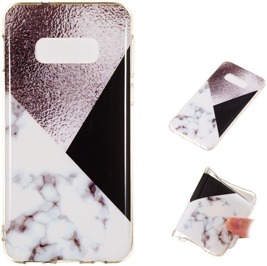 Samsung Galaxy S10E TPU Hoesje met Bruin Print afbeelding 6