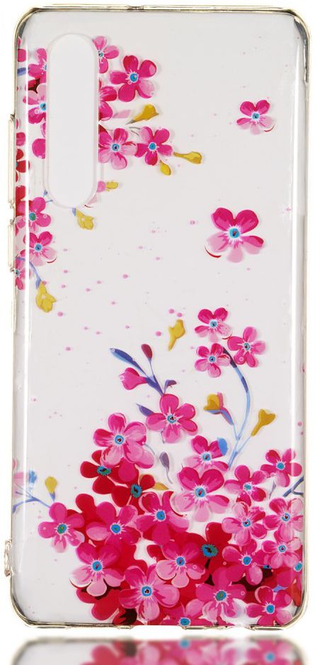 Huawei P30 TPU Hoesje met Bloemen Print afbeelding 1