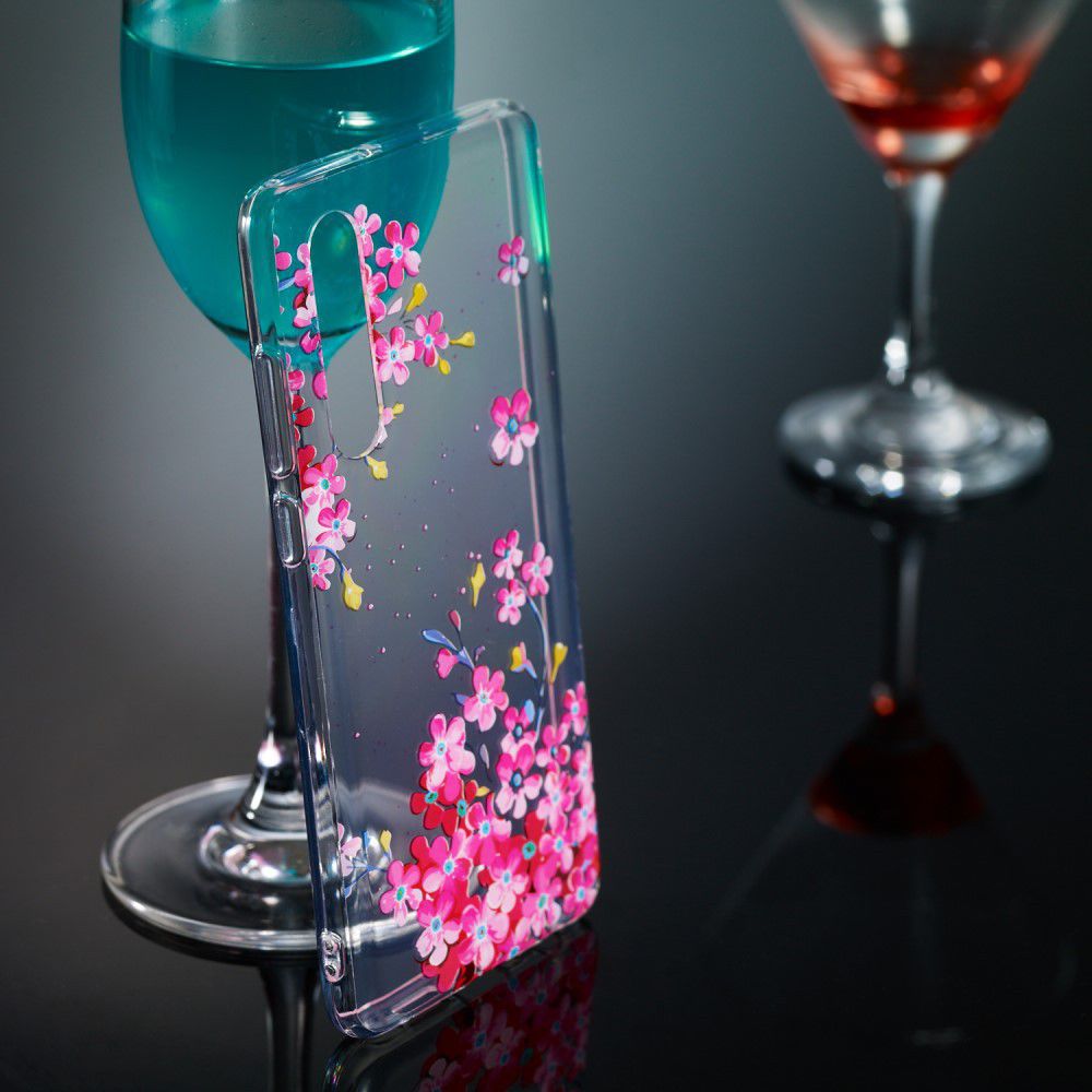 Huawei P30 TPU Hoesje met Bloemen Print afbeelding 4