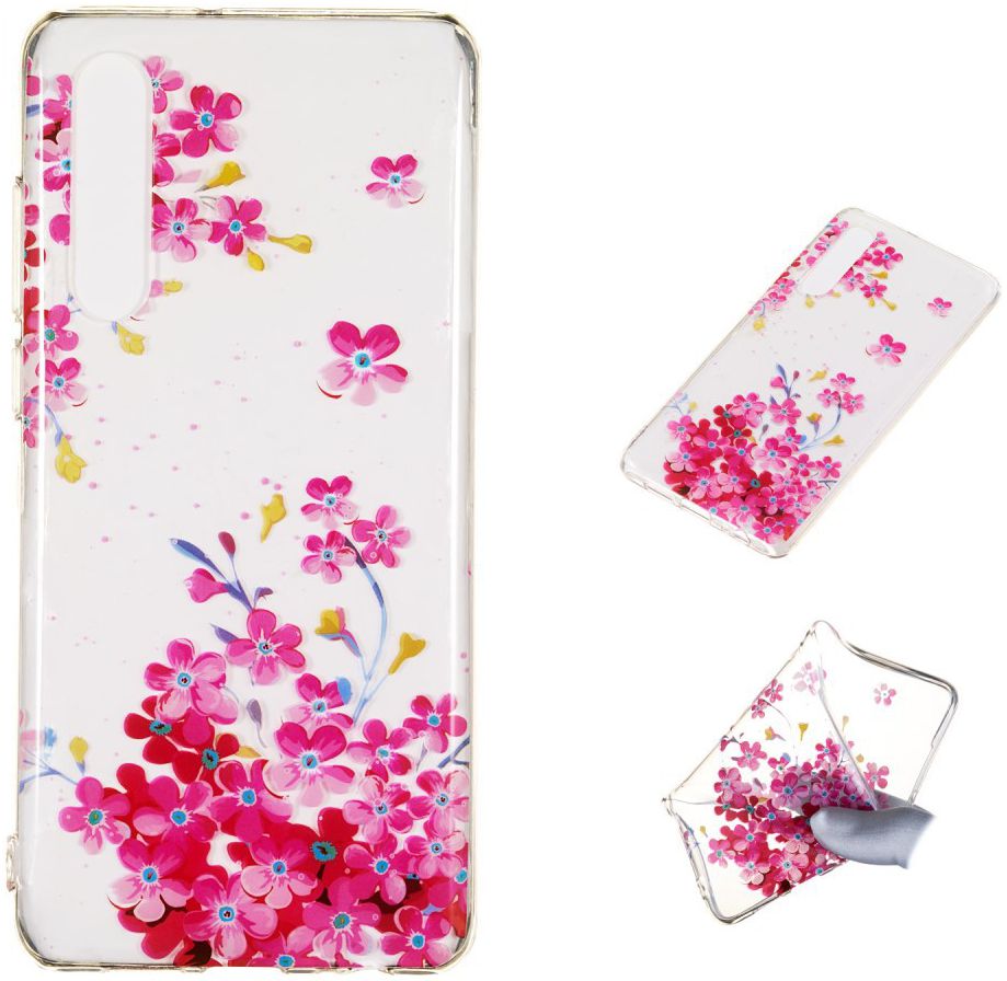 Huawei P30 TPU Hoesje met Bloemen Print afbeelding 5