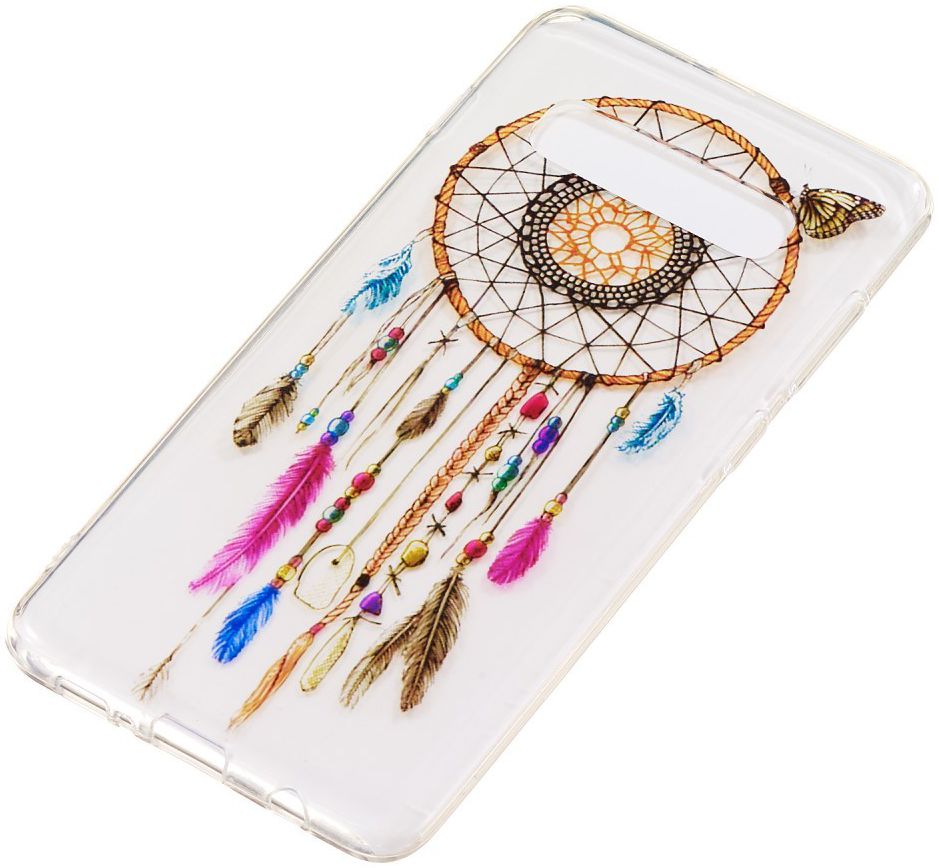 Samsung Galaxy S10 Plus Transparant TPU Hoesje met Dromenvanger Print afbeelding 2