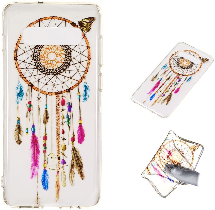 Samsung Galaxy S10 Plus Transparant TPU Hoesje met Dromenvanger Print afbeelding 5
