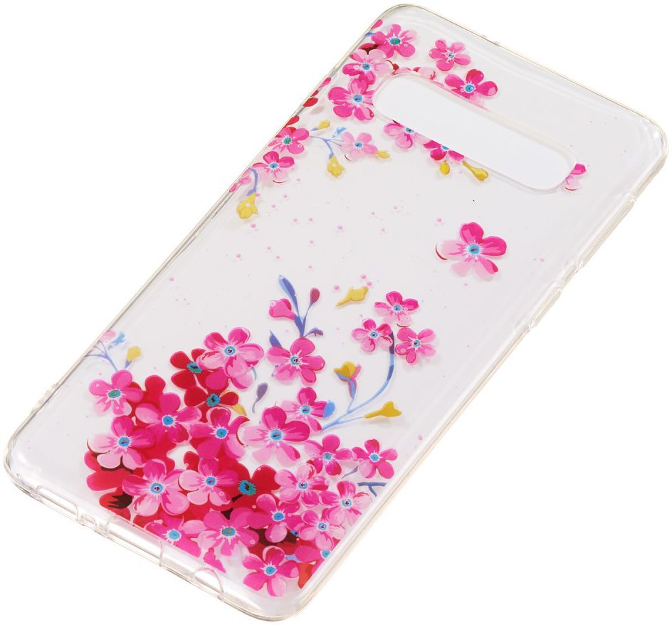 Samsung Galaxy S10 Transparant TPU Hoesje met Bloemen Print afbeelding 2