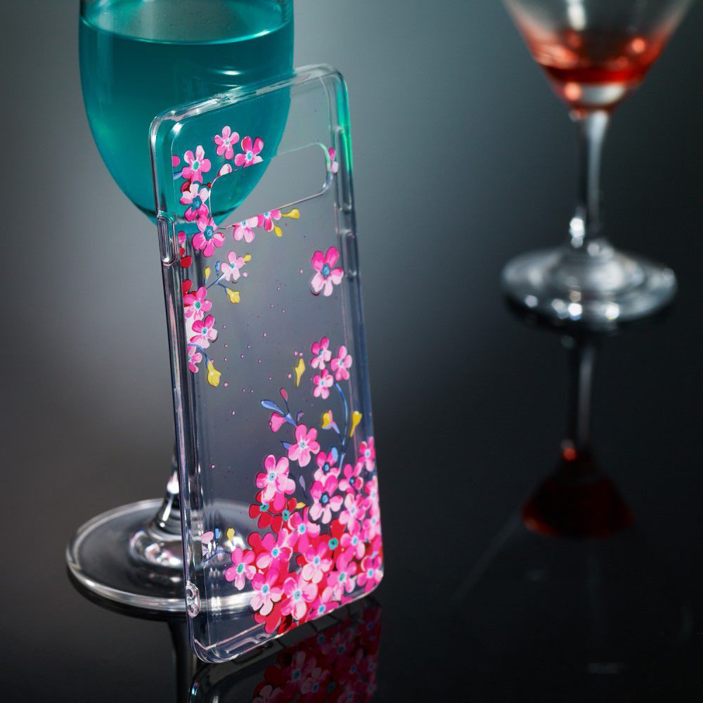 Samsung Galaxy S10 Transparant TPU Hoesje met Bloemen Print afbeelding 4