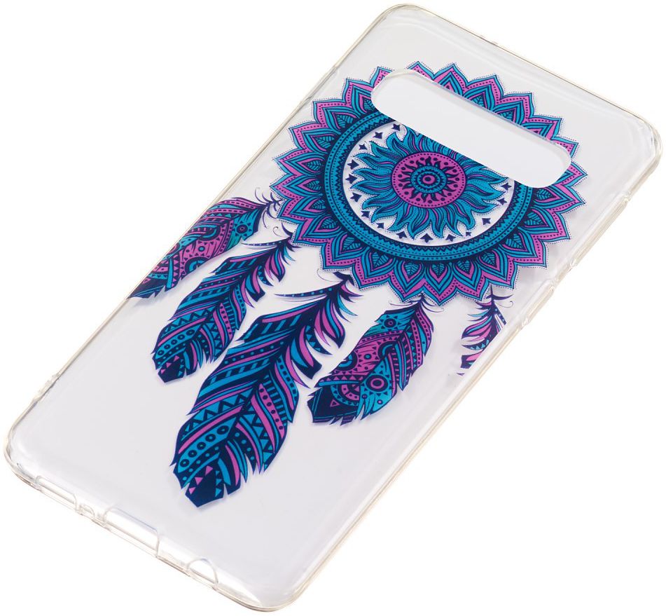 Samsung Galaxy S10 Transparant TPU Hoesje met Dromenvanger Print afbeelding 2