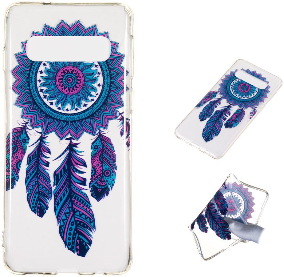 Samsung Galaxy S10 Transparant TPU Hoesje met Dromenvanger Print afbeelding 5