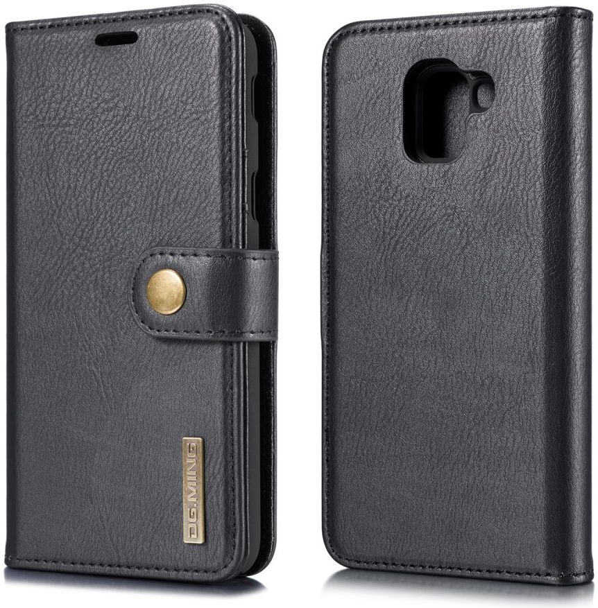Samsung Galaxy J6 (2018) Leren 2-in-1 Portemonne Hoesje Zwart afbeelding 12