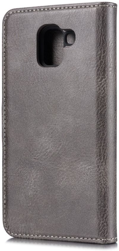 Samsung Galaxy J6 (2018) Leren 2-in-1 Portemonne Hoesje Grijs afbeelding 6