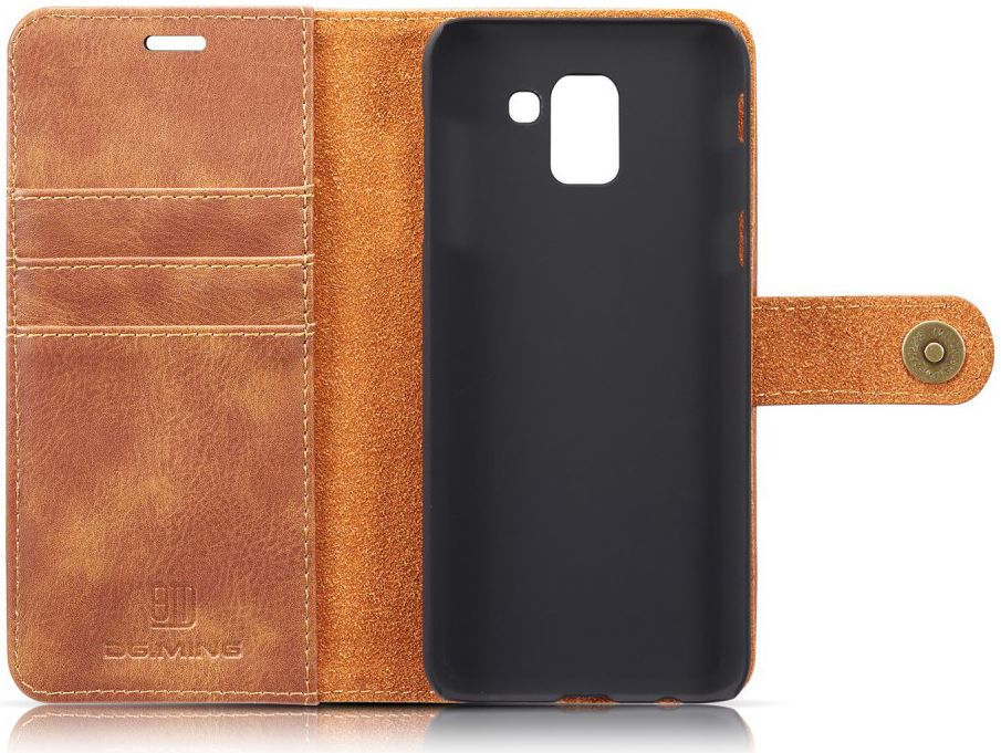 Samsung Galaxy J6 (2018) Leren 2-in-1 Portemonne Hoesje Bruin afbeelding 2