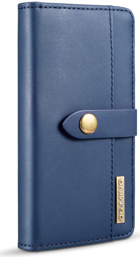 Apple iPhone 6s Plus Leren 2-in-1 Bookcase en Back Cover Hoesje Blauw afbeelding 5