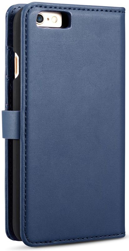 Apple iPhone 6s Plus Leren 2-in-1 Bookcase en Back Cover Hoesje Blauw afbeelding 6