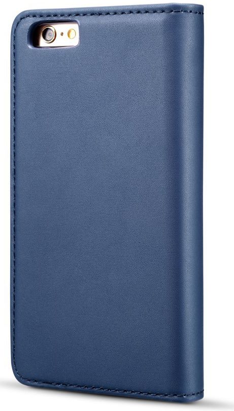 Apple iPhone 6s Plus Leren 2-in-1 Bookcase en Back Cover Hoesje Blauw afbeelding 8