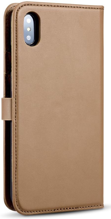 Apple iPhone XS Max Leren 2-in-1 Bookcase en Back Cover Hoesje Bruin afbeelding 7