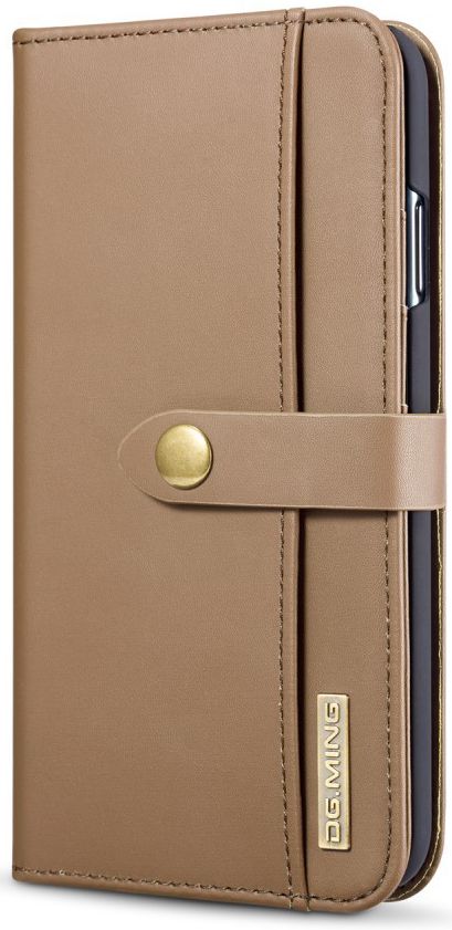 Apple iPhone XS Max Leren 2-in-1 Bookcase en Back Cover Hoesje Bruin afbeelding 8