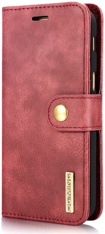 Samsung Galaxy A5 (2017) Echt Leren Portemonnee Hoesje Rood afbeelding 7