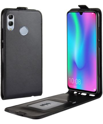 Huawei P Smart (2019) Verticaal Flip Hoesje Zwart Hoesjes