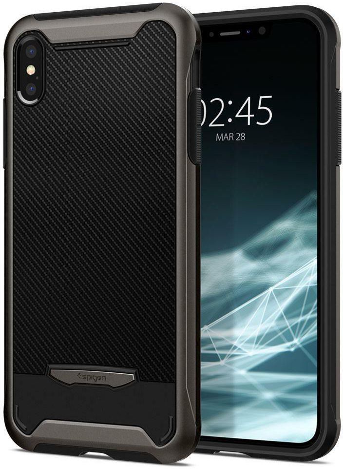 Spigen Hybrid NX Hoesje Apple iPhone XS Max Gunmetal afbeelding 1