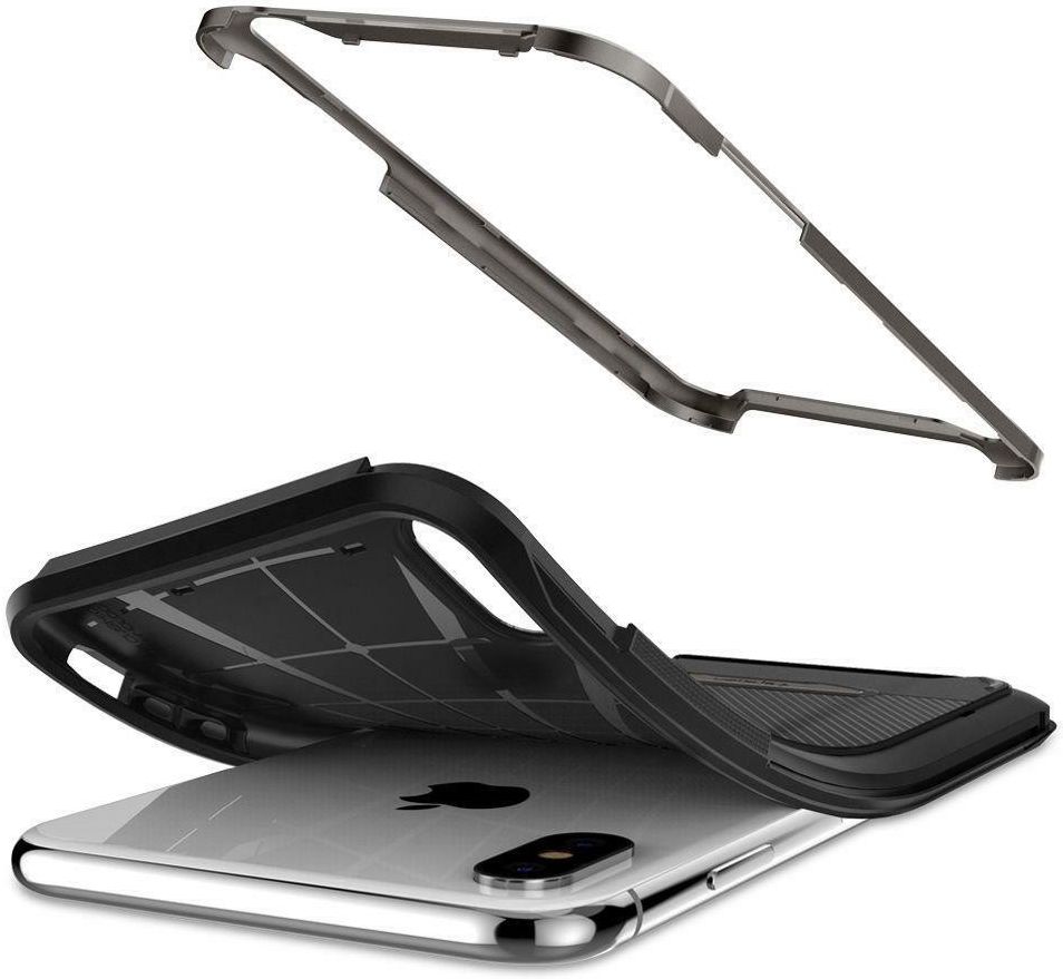 Spigen Hybrid NX Hoesje Apple iPhone XS Max Gunmetal afbeelding 2