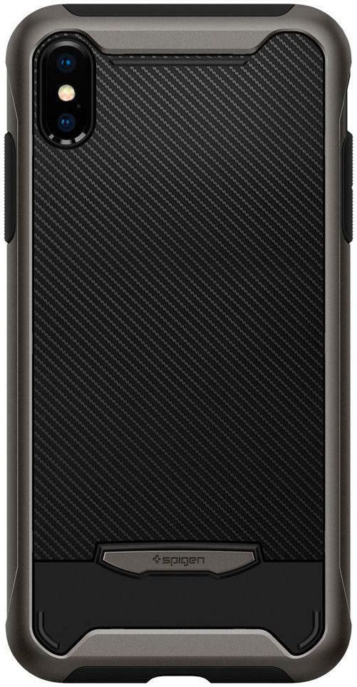 Spigen Hybrid NX Hoesje Apple iPhone XS Max Gunmetal afbeelding 3
