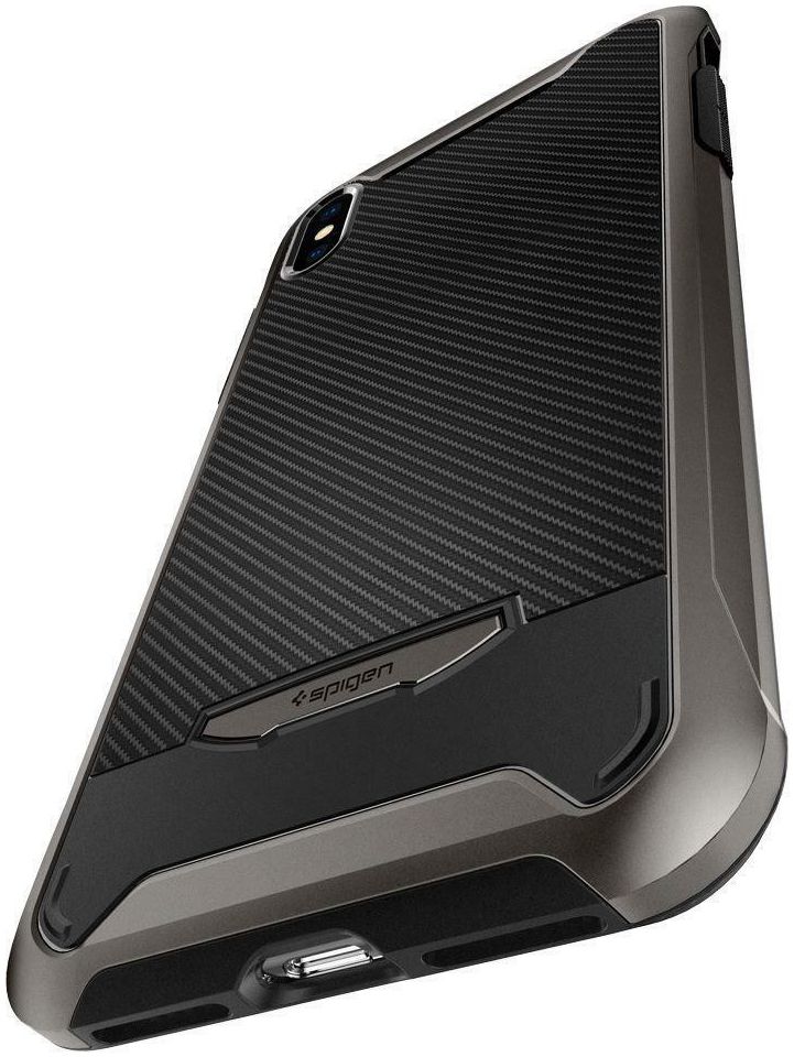 Spigen Hybrid NX Hoesje Apple iPhone XS Max Gunmetal afbeelding 4